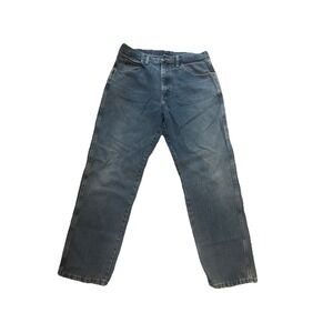 Rustler Men's Jeans Straight‎ Leg Medium Wash Blue 34x32 RN# 130273